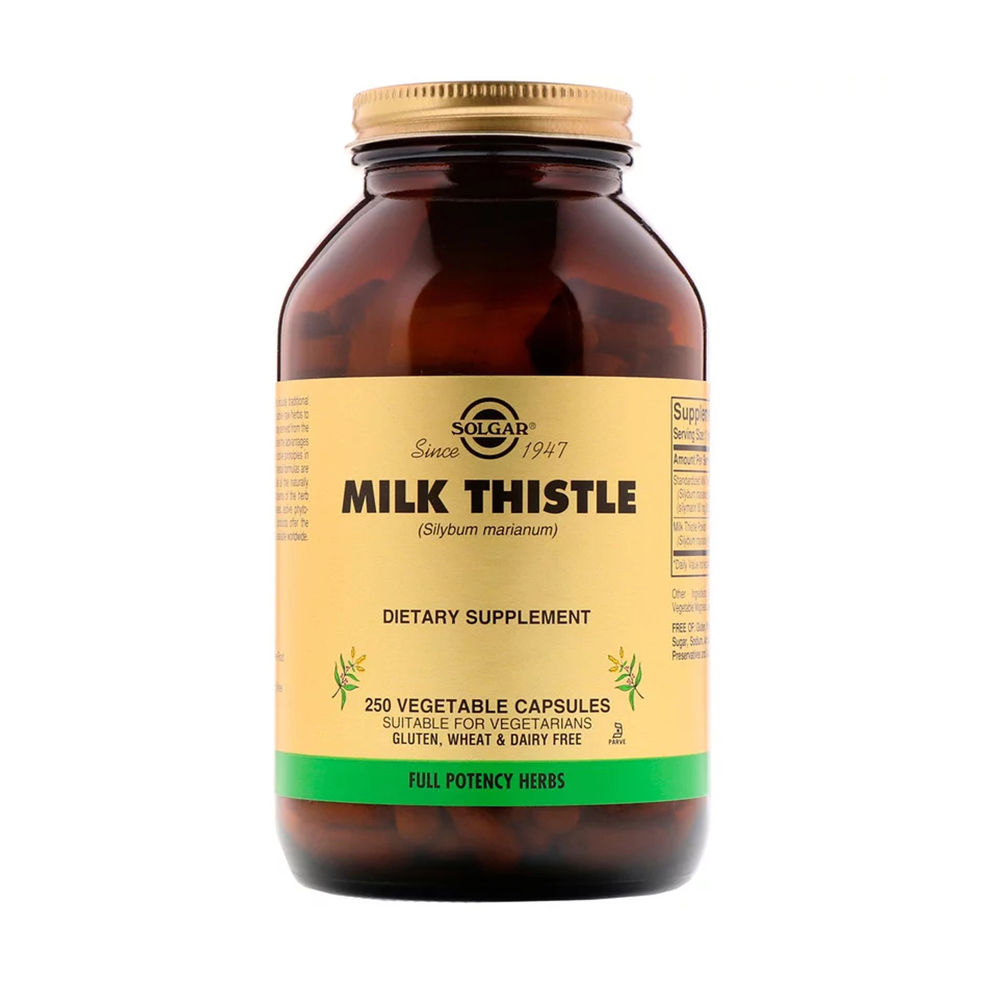 Розторопша Solgar Milk Thistle, 250 капсул
Розторопша Solgar Milk Thistle, 250 капсул