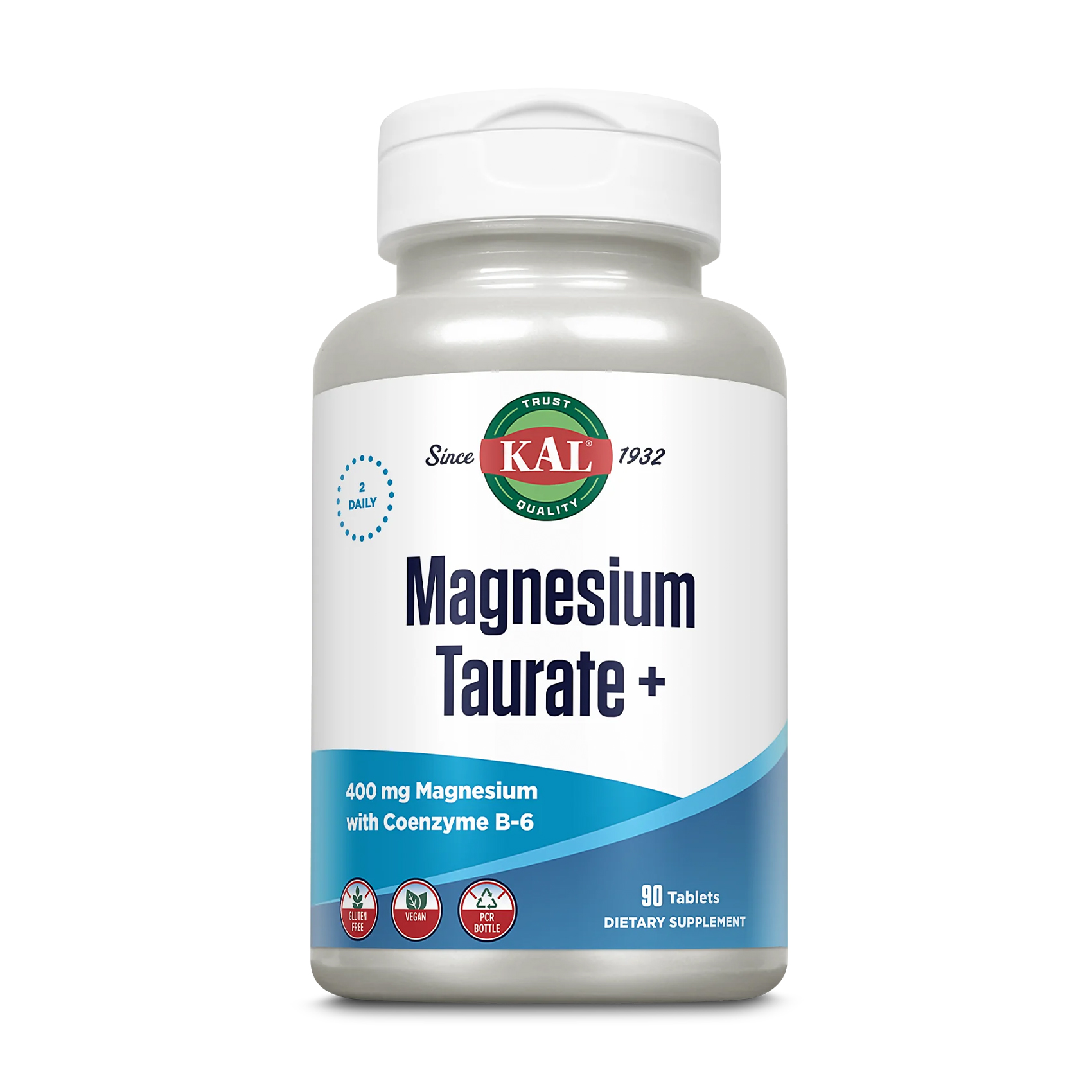 Таурат магнію KAL Magnesium Taurate+, 400 мг, 90 таблеток
Таурат магнію KAL Magnesium Taurate+, 400 мг, 90 таблеток