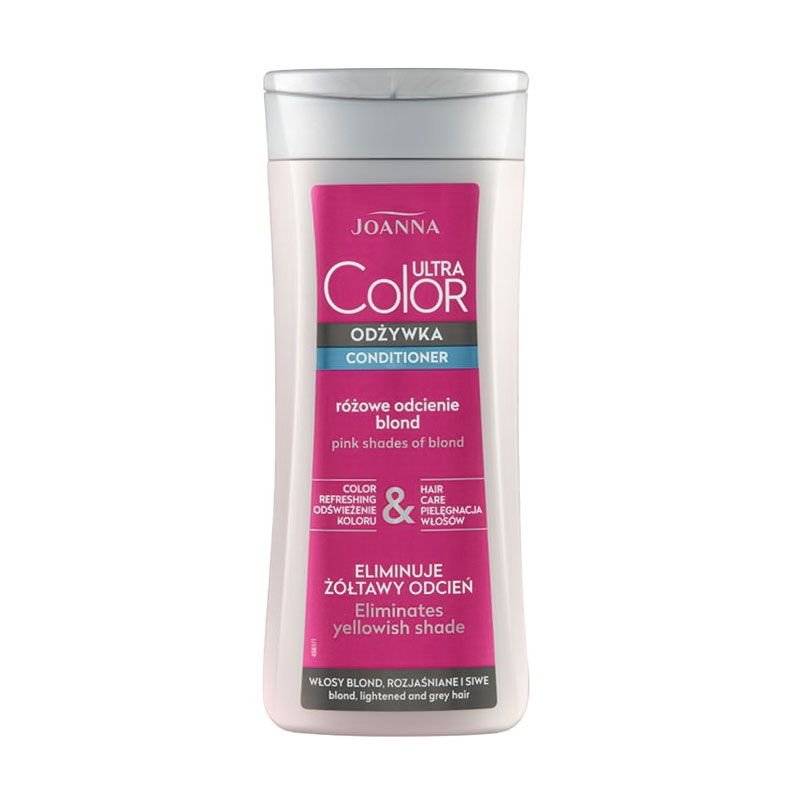 Кондиціонер Joanna Ultra Color Сonditioner Рожевий, для освітленого та сивого волосся, 200 мл
Кондиціонер Joanna Ultra Color Сonditioner Рожевий, для освітленого та сивого волосся, 200 мл