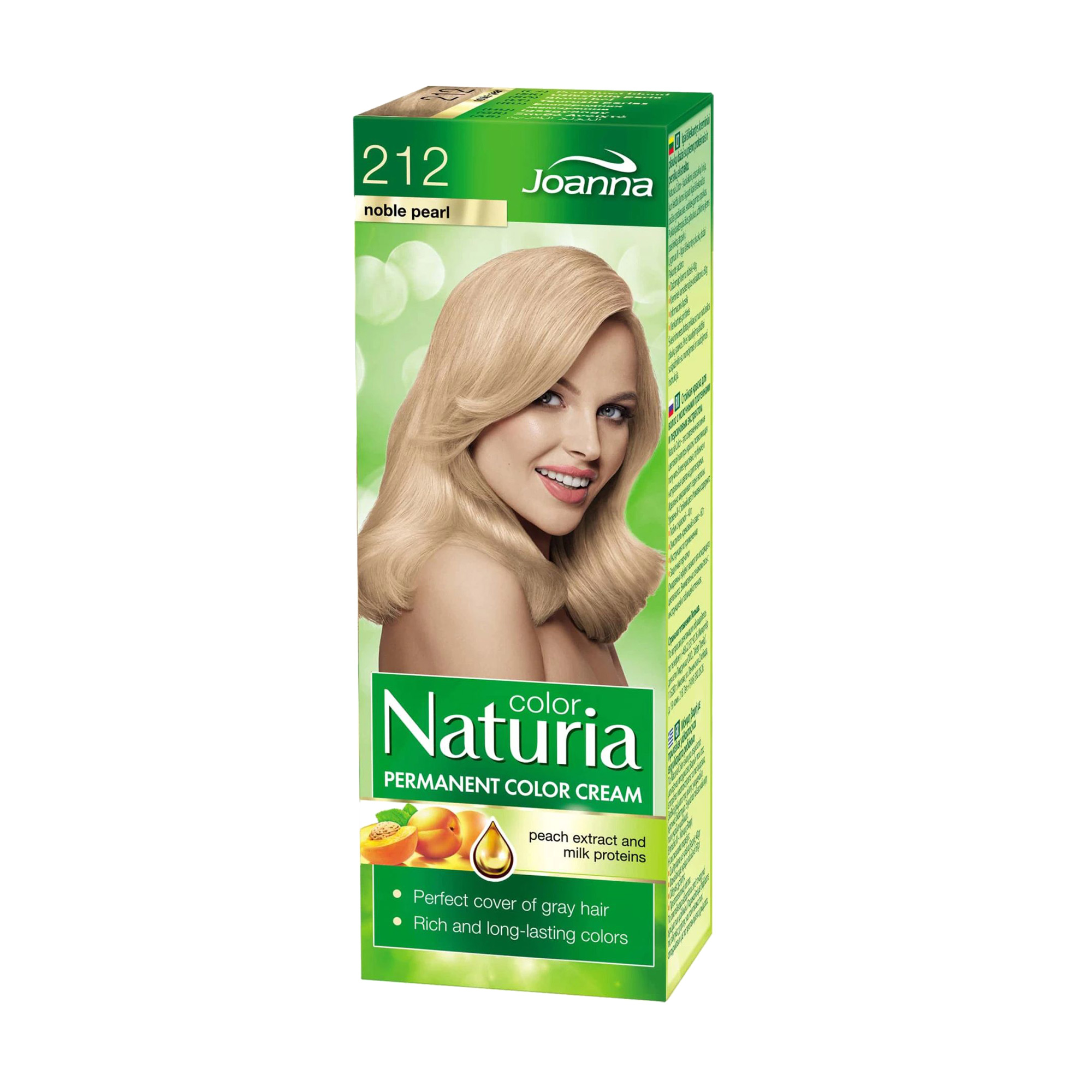 Уцінка! Фарба для волосся Joanna Naturia Permanent Color Cream 212 Noble pearl, 100 мл
Уцінка! Фарба для волосся Joanna Naturia Permanent Color Cream 212 Noble pearl, 100 мл