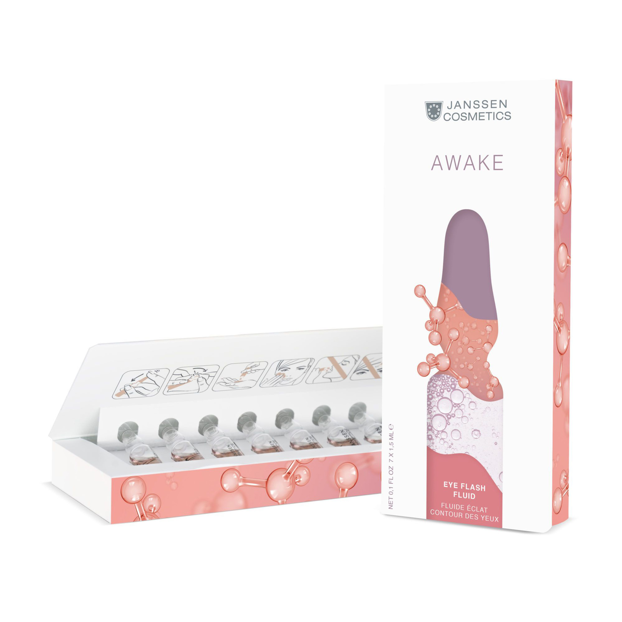 Відновлювальна сироватка для шкіри навколо очей Janssen Cosmetics Ampoules Eye Flash Fluid, 7*1.5 мл
Відновлювальна сироватка для шкіри навколо очей Janssen Cosmetics Ampoules Eye Flash Fluid, 7*1.5 мл