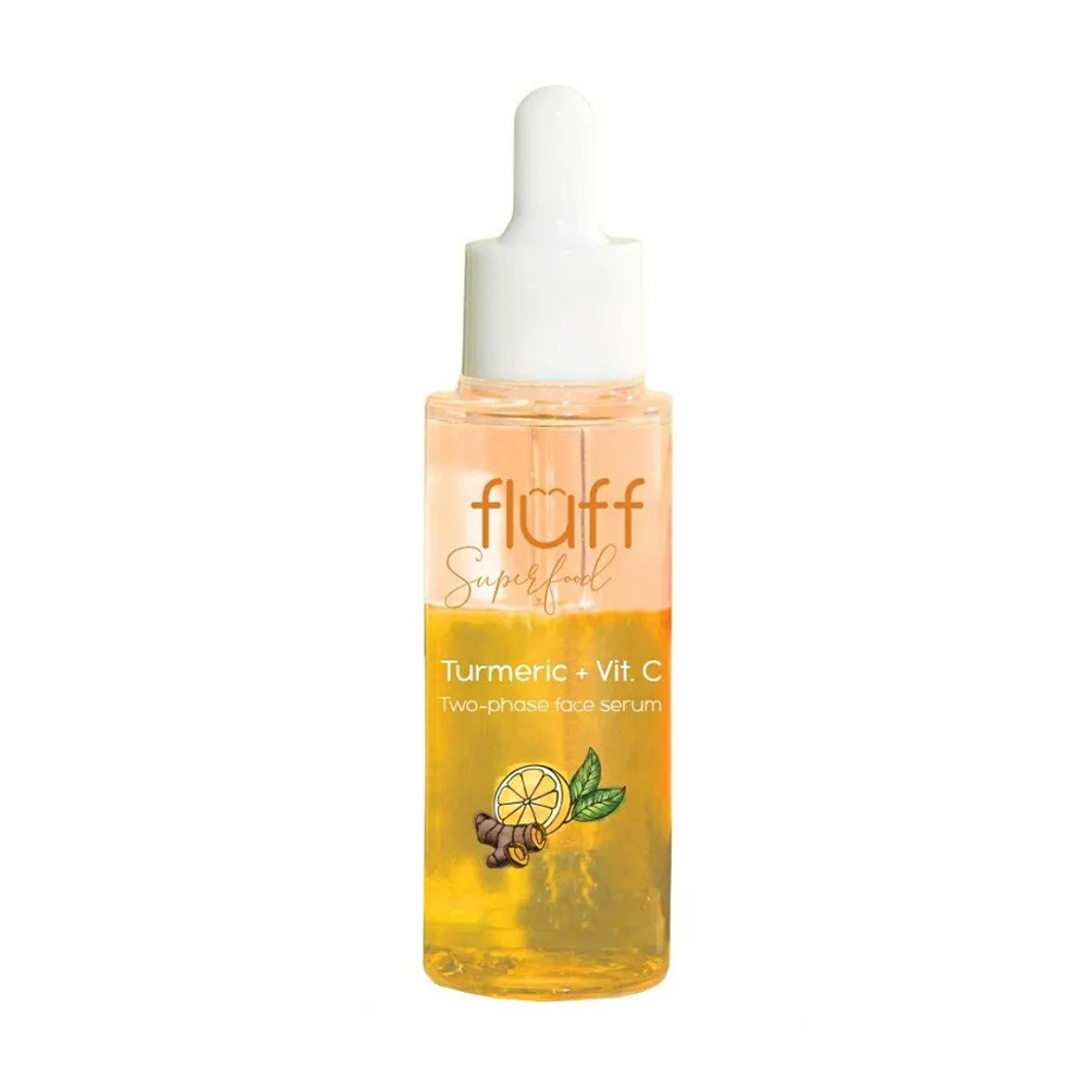 Двофазна cироватка для обличчя Fluff Superfood Turmeric and vitamin C Two-Phase Face Serum, 40 мл
Двофазна cироватка для обличчя Fluff Superfood Turmeric and vitamin C Two-Phase Face Serum, 40 мл