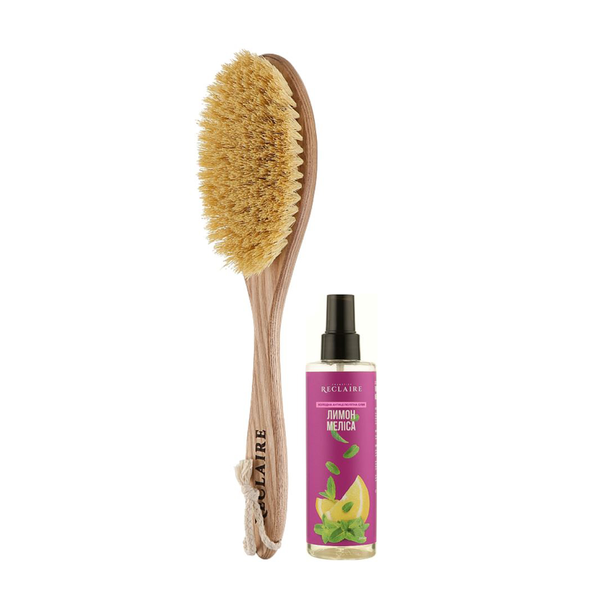 Уцінка! Набір для тіла Reclaire Холодний масажний комплекс (олія Лимон-меліса, 200 мл + щітка)
Уцінка! Набір для тіла Reclaire Холодний масажний комплекс (олія Лимон-меліса, 200 мл + щітка)