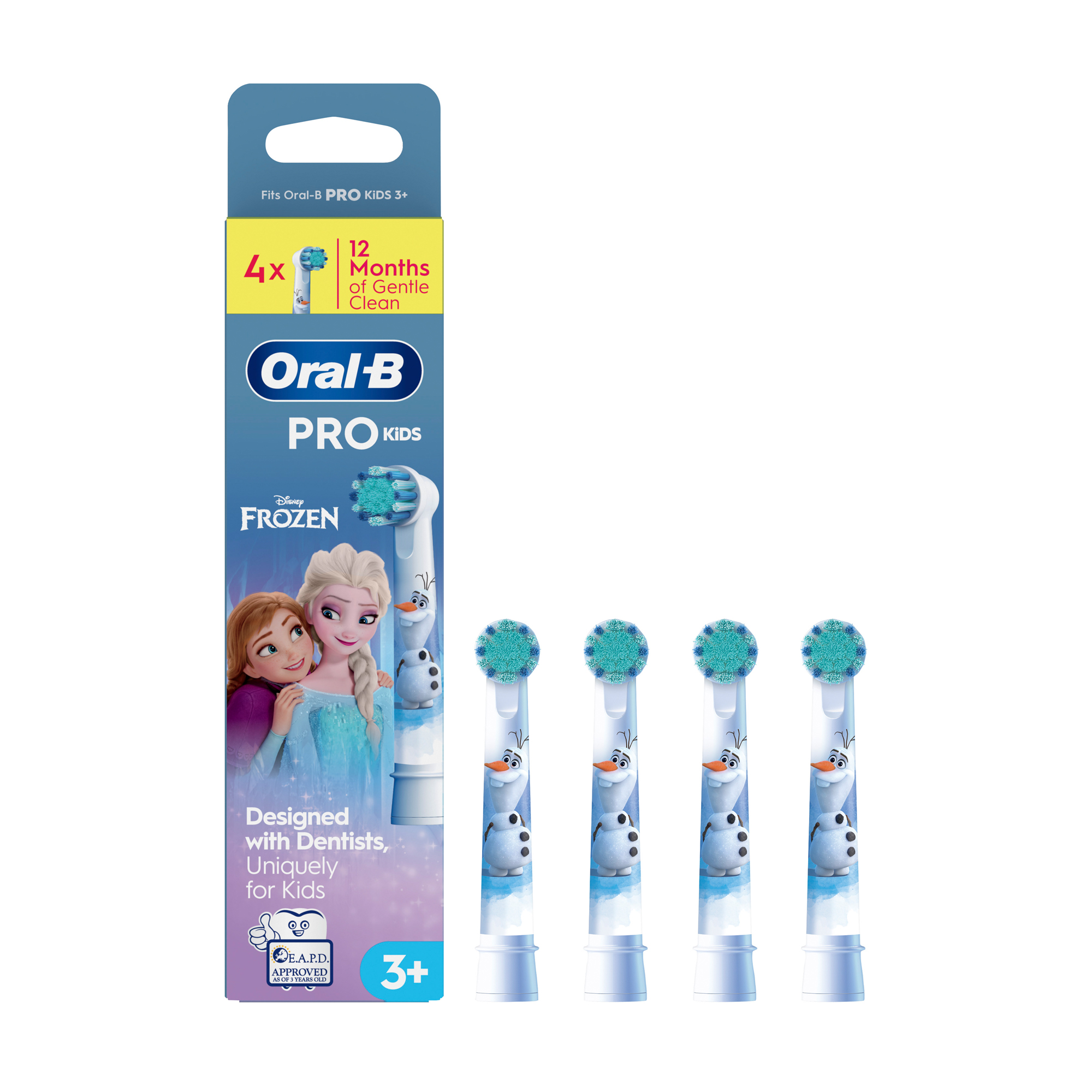 Змінні насадки для дитячої електричної зубної щітки Oral-B Kids Frozen II від 3 років, 4 шт
Змінні насадки для дитячої електричної зубної щітки Oral-B Kids Frozen II від 3 років, 4 шт