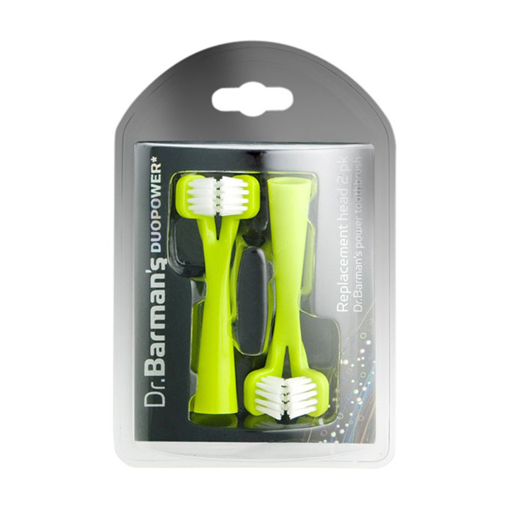 Змінні насадки для зубної щітки Dr. Barman's Duopower зелені, 2 шт
Змінні насадки для зубної щітки Dr. Barman's Duopower зелені, 2 шт