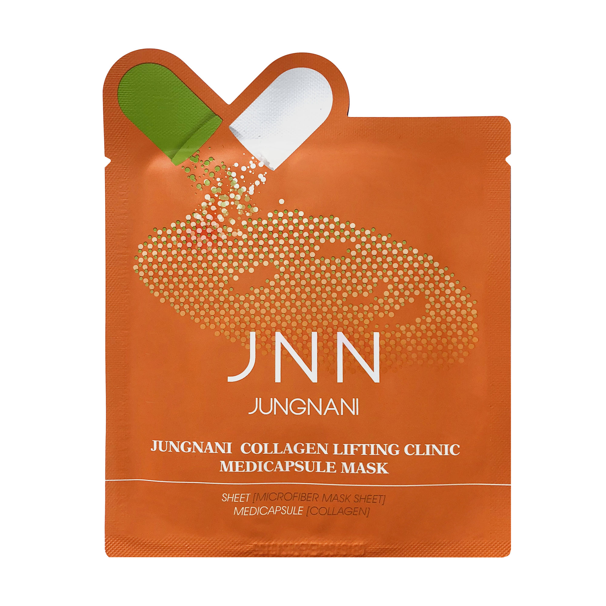 Тканинна маска для обличчя Jungnani Collagen Lifting Clinic Medicapsule Mask Ліфтинг-ефект, з колагеном, 23 мл
Тканинна маска для обличчя Jungnani Collagen Lifting Clinic Medicapsule Mask Ліфтинг-ефект, з колагеном, 23 мл