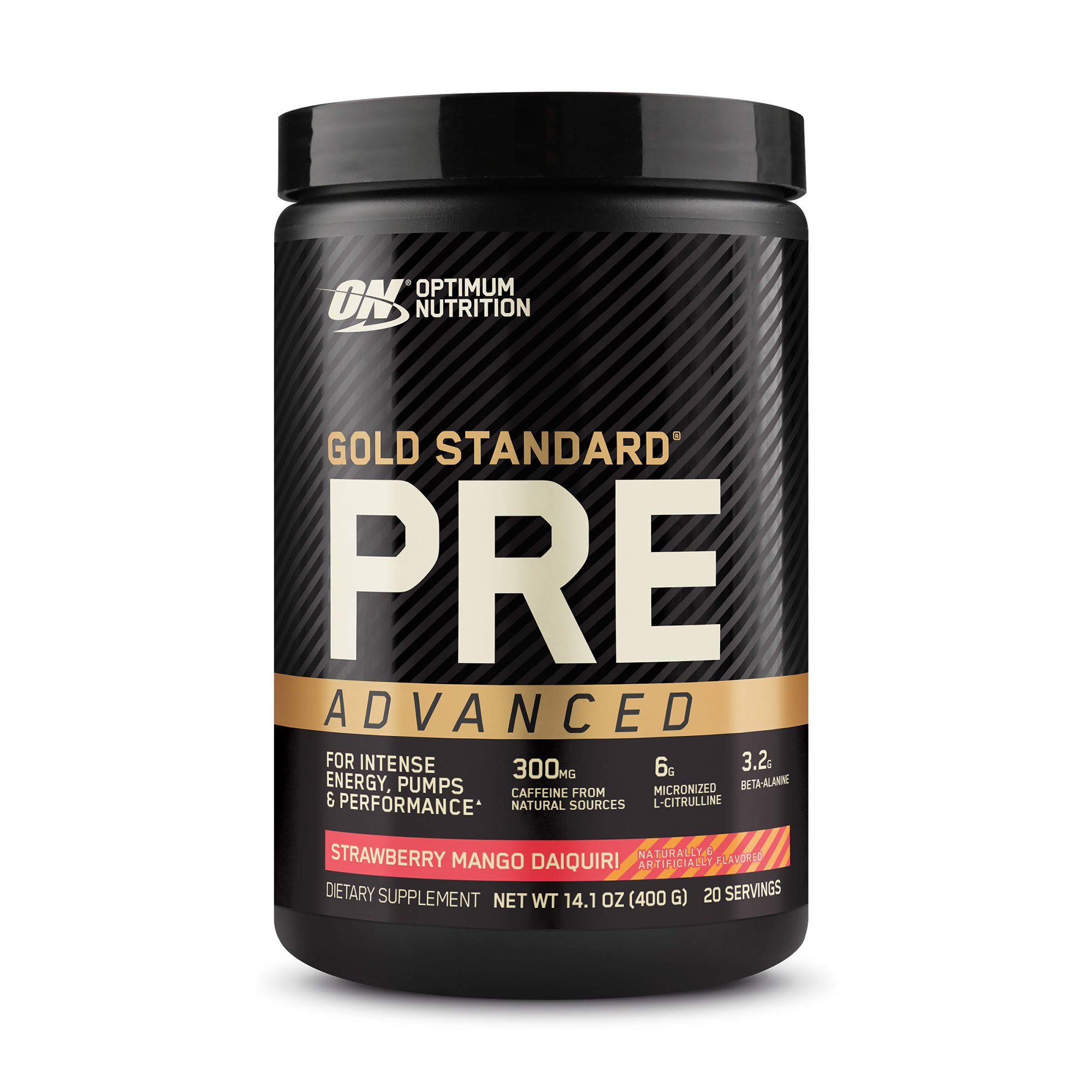 Передтренувальний комплекс Optimum Nutrition Gold Standard Pre-Advanced Полуниця манго дайкірі, в порошку, 400 г
Передтренувальний комплекс Optimum Nutrition Gold Standard Pre-Advanced Полуниця манго дайкірі, в порошку, 400 г