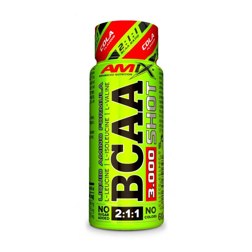 Амінокислоти BCAA 3000 Shot Кола, в рідині, 60 мл
Амінокислоти BCAA 3000 Shot Кола, в рідині, 60 мл