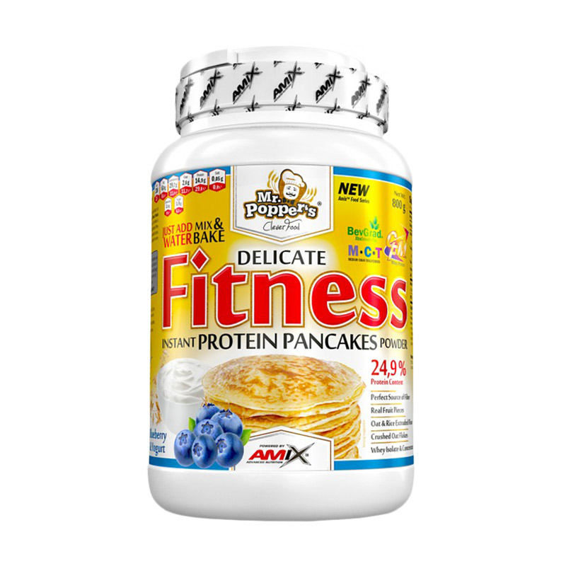 Протеїнові млинці Amix Nutrition Mr.Popper's Fitness Protein Pancakes Фітнес Чорничний йогурт, в порошку, 800 г
Протеїнові млинці Amix Nutrition Mr.Popper's Fitness Protein Pancakes Фітнес Чорничний йогурт, в порошку, 800 г