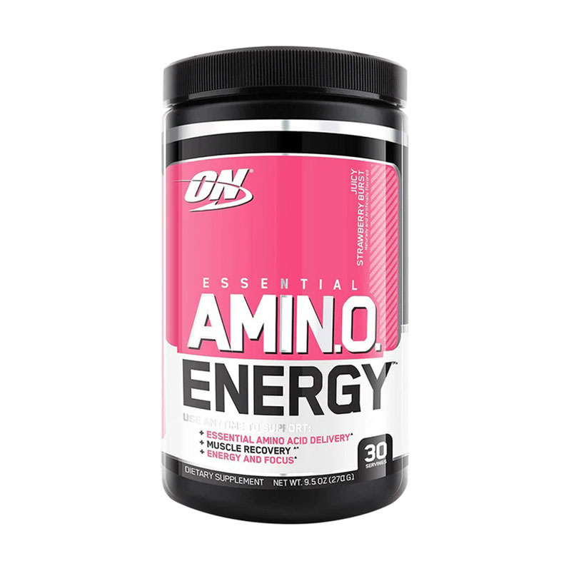 Амінокислоти Optimum Nutrition Essential Amino Energy Juicy Strawberry Burst в порошку, 270 г
Амінокислоти Optimum Nutrition Essential Amino Energy Juicy Strawberry Burst в порошку, 270 г