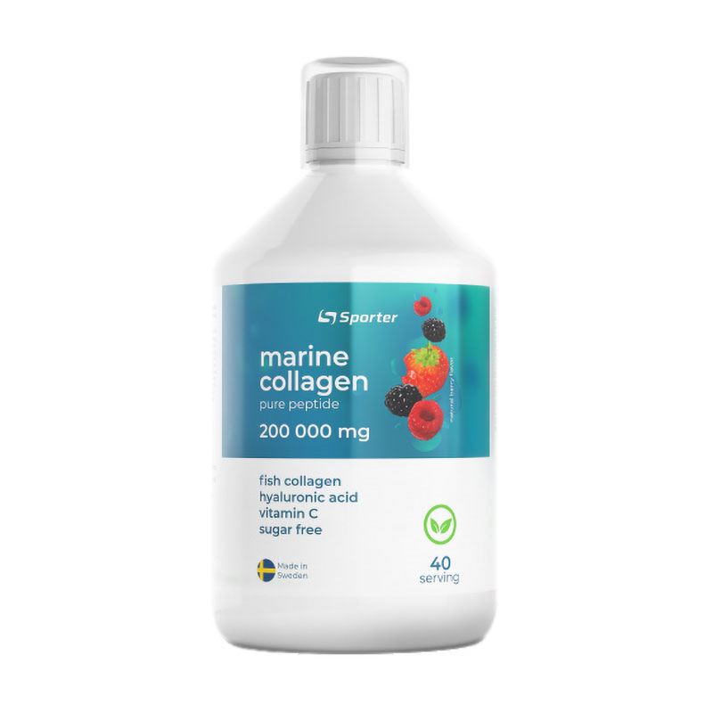 Рибний колаген у формі пептидів Sporter Collagen Peptide 200000 мг, Лісові ягоди, в рідині, 500 мл
Рибний колаген у формі пептидів Sporter Collagen Peptide 200000 мг, Лісові ягоди, в рідині, 500 мл