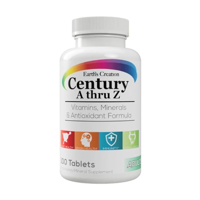 Вітамінно-мінеральний комплекс Earth's Creation Multivitamin Century (A thru Z) з антиоксидантною формулою, 100 таблеток
Вітамінно-мінеральний комплекс Earth's Creation Multivitamin Century (A thru Z) з антиоксидантною формулою, 100 таблеток