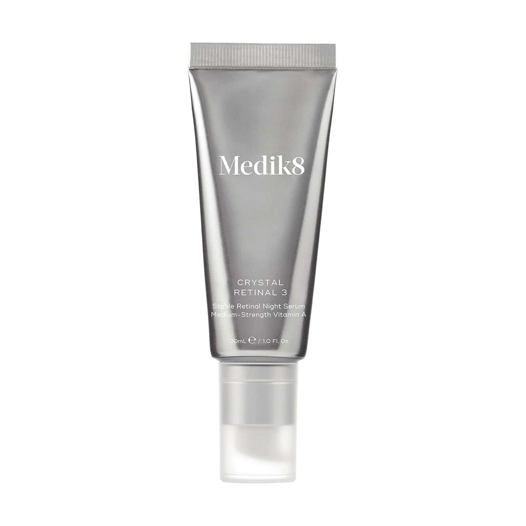 Уцінка! Нічний крем-сироватка для обличчя Medik8 Crystal Retinal 3 з ретиналем 0,03%, 30 мл
Уцінка! Нічний крем-сироватка для обличчя Medik8 Crystal Retinal 3 з ретиналем 0,03%, 30 мл