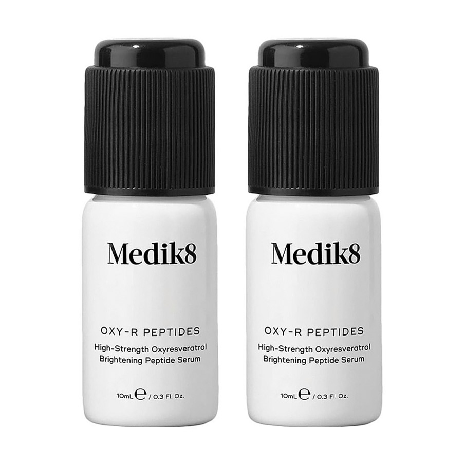 Уцінка! Освітлювальна пептидна сироватка для обличчя Medik8 Oxy-R Peptides з висококонцентрованим оксиресвератролом, 2*10 мл
Уцінка! Освітлювальна пептидна сироватка для обличчя Medik8 Oxy-R Peptides з висококонцентрованим оксиресвератролом, 2*10 мл