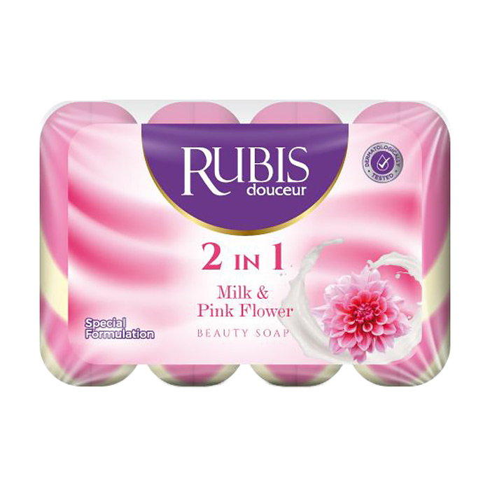 Уцінка! Тверде мило Rubis 2 in 1 Milk & Pink Flower Beauty Soap Молоко та рожева квітка, 4*90 г
Уцінка! Тверде мило Rubis 2 in 1 Milk & Pink Flower Beauty Soap Молоко та рожева квітка, 4*90 г