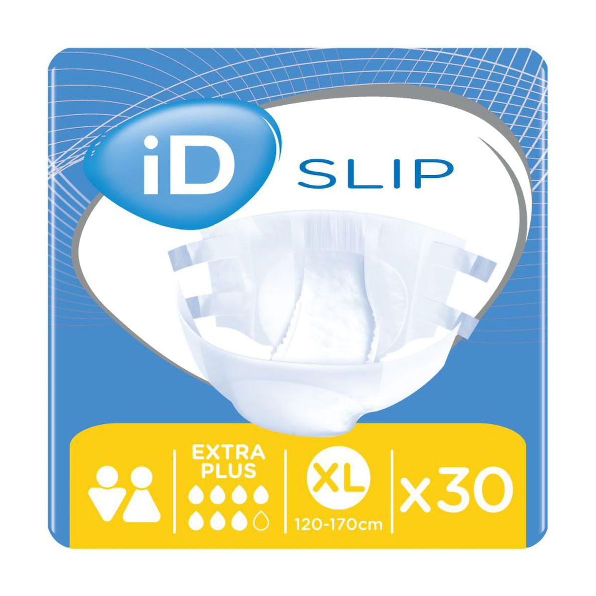 Уцінка! Підгузки для дорослих ID Slip Extra Plus, розмір XL (120-170 см), 30 шт
Уцінка! Підгузки для дорослих ID Slip Extra Plus, розмір XL (120-170 см), 30 шт