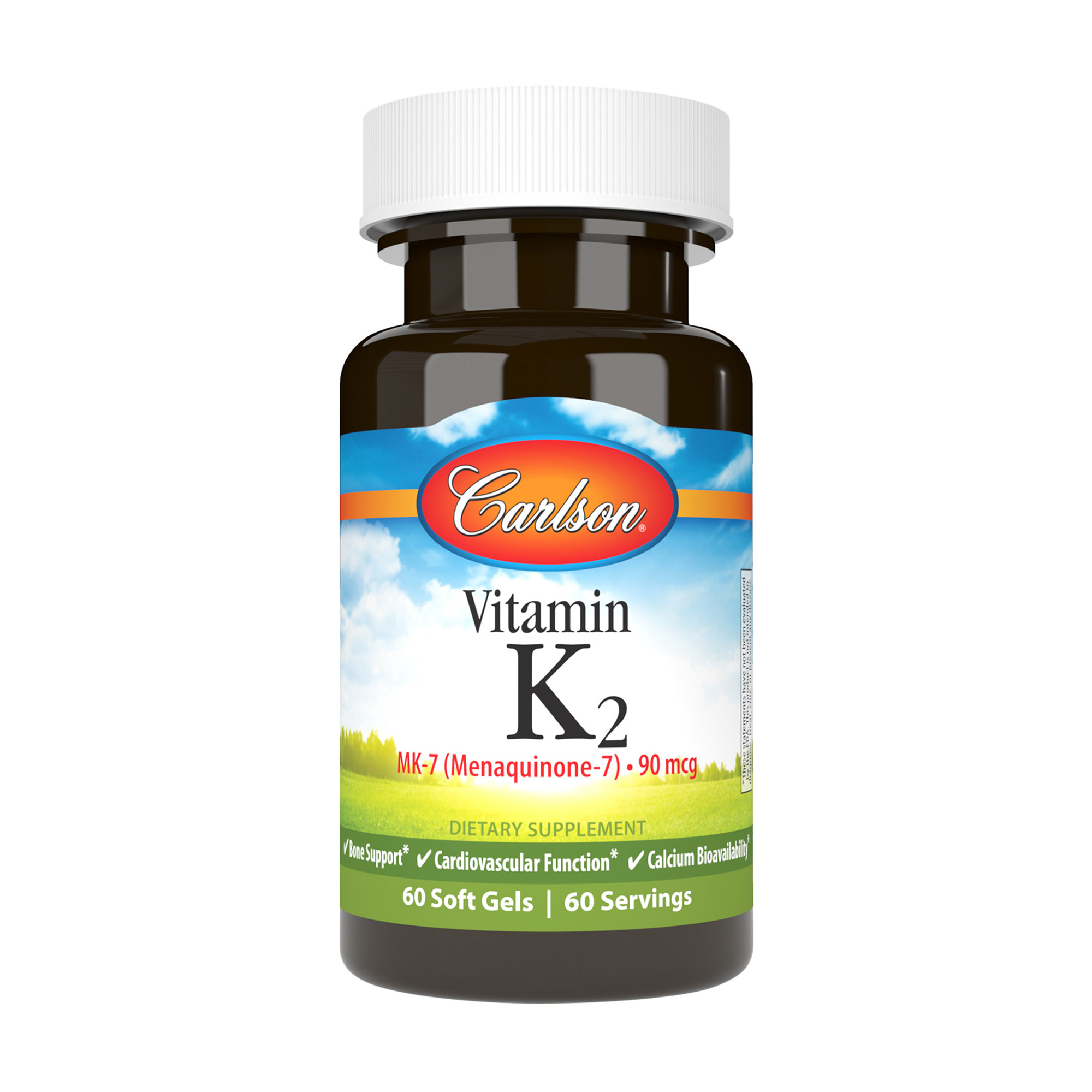 Вітамін K2, Менахінон-7 Carlson Labs Vitamin K2, MK-7, 90 мкг, 60 желатинових капсул
Вітамін K2, Менахінон-7 Carlson Labs Vitamin K2, MK-7, 90 мкг, 60 желатинових капсул