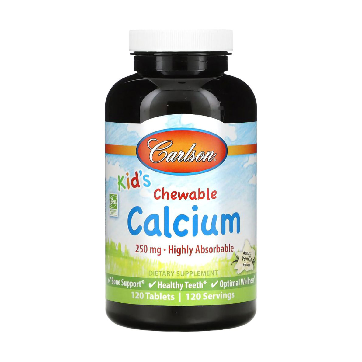 Уцінка! Кальцій для дітей Carlson Labs Kid's Calcium із ванільним смаком, 250 мг, 120 жувальних таблеток
Уцінка! Кальцій для дітей Carlson Labs Kid's Calcium із ванільним смаком, 250 мг, 120 жувальних таблеток