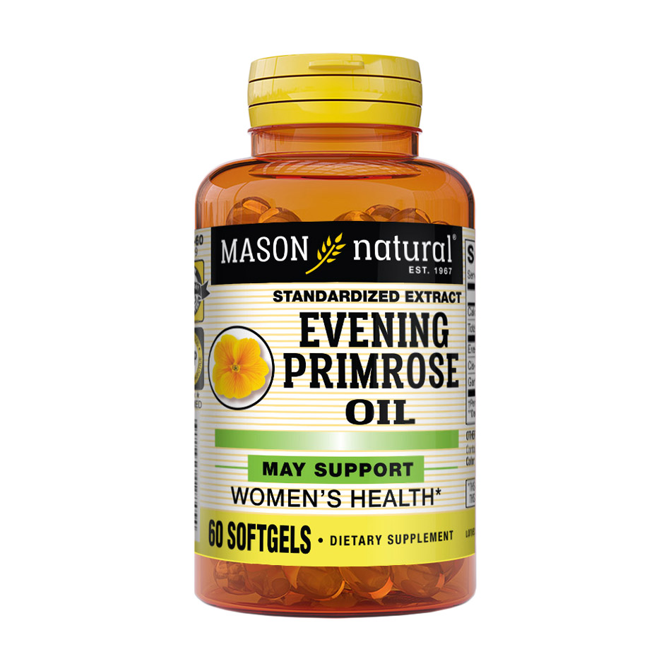 Олія примули вечірньої Mason Natural Evening Primrose Oil, 60 капсул
Олія примули вечірньої Mason Natural Evening Primrose Oil, 60 капсул
