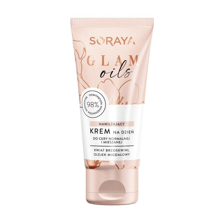 Зволожувальний денний крем для обличчя Soraya Glam Oils Moisturising Day Cream для нормальної та комбінованої шкіри, 50 мл
Зволожувальний денний крем для обличчя Soraya Glam Oils Moisturising Day Cream для нормальної та комбінованої шкіри, 50 мл