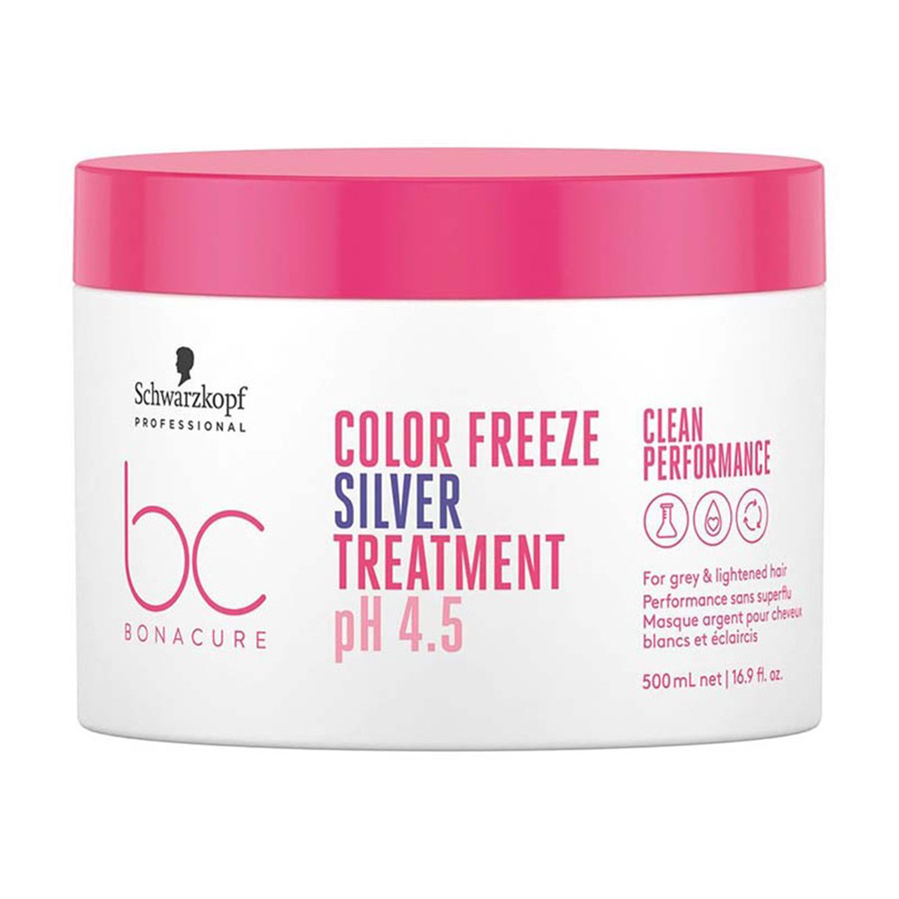 Уцінка! Маска Schwarzkopf Professional BC Bonacure Color Freeze Silver Treatment pH 4.5 для сивого та освітленого волосся, 500 мл
Уцінка! Маска Schwarzkopf Professional BC Bonacure Color Freeze Silver Treatment pH 4.5 для сивого та освітленого волосся, 500 мл