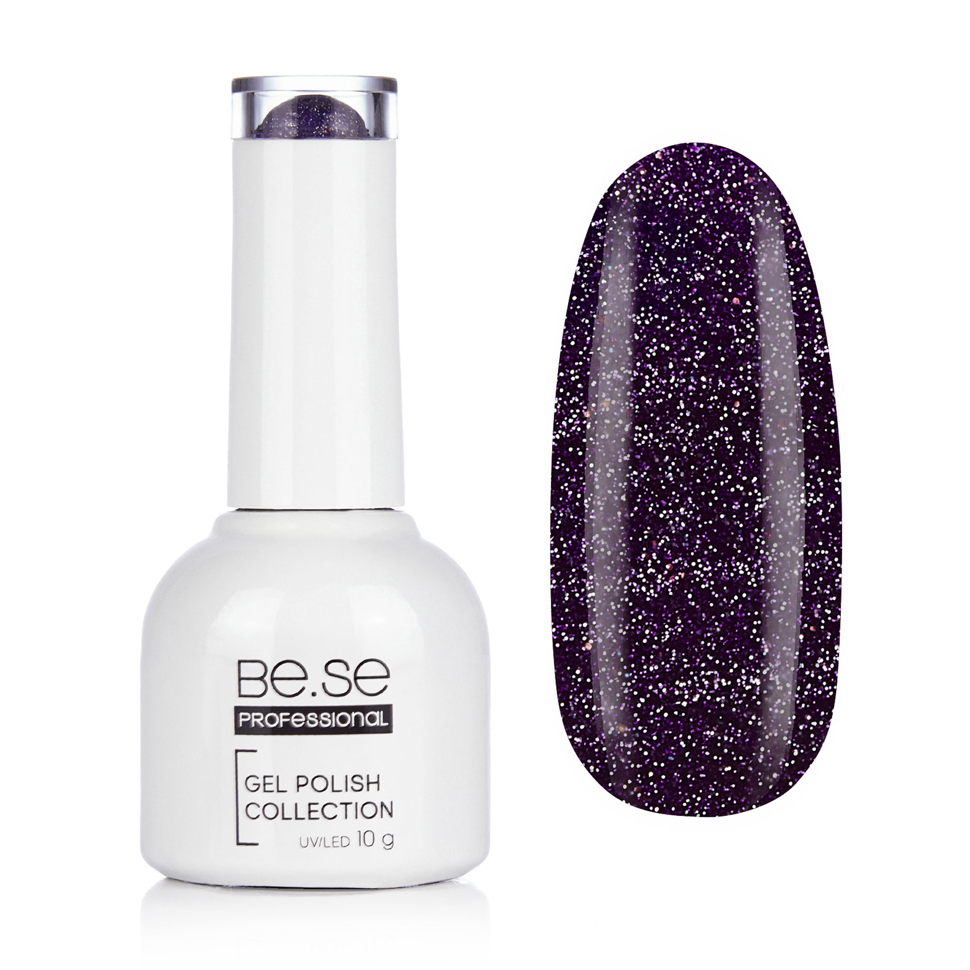 Гель-лак для нігтів Be.Se Professional Gel Polish Collection Shimmer 26 Мікроблиск, темно-фіолетовий, 10 г
Гель-лак для нігтів Be.Se Professional Gel Polish Collection Shimmer 26 Мікроблиск, темно-фіолетовий, 10 г