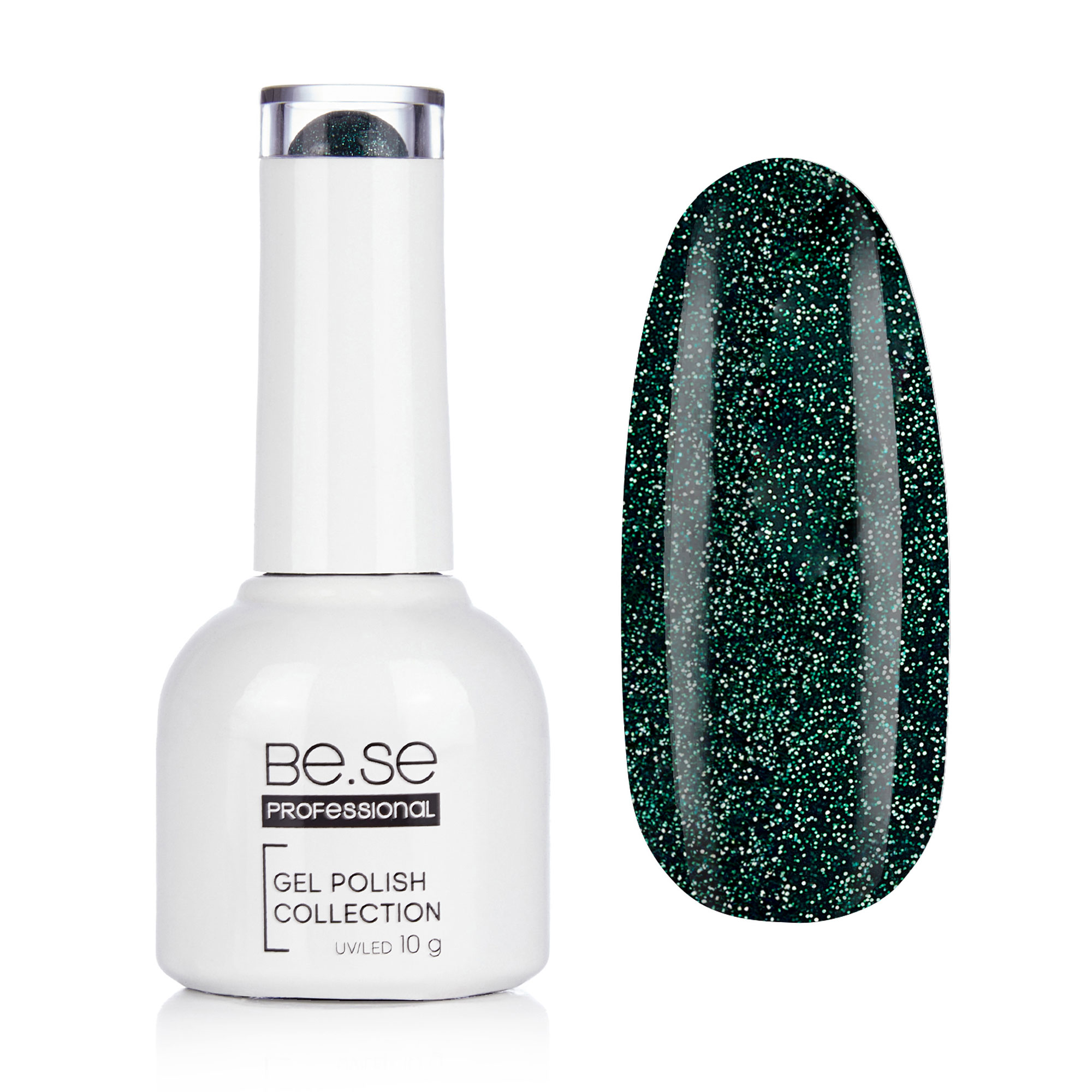 Гель-лак для нігтів Be.Se Professional Gel Polish Collection Shimmer 28 Мікроблиск, зелений, 10 г
Гель-лак для нігтів Be.Se Professional Gel Polish Collection Shimmer 28 Мікроблиск, зелений, 10 г