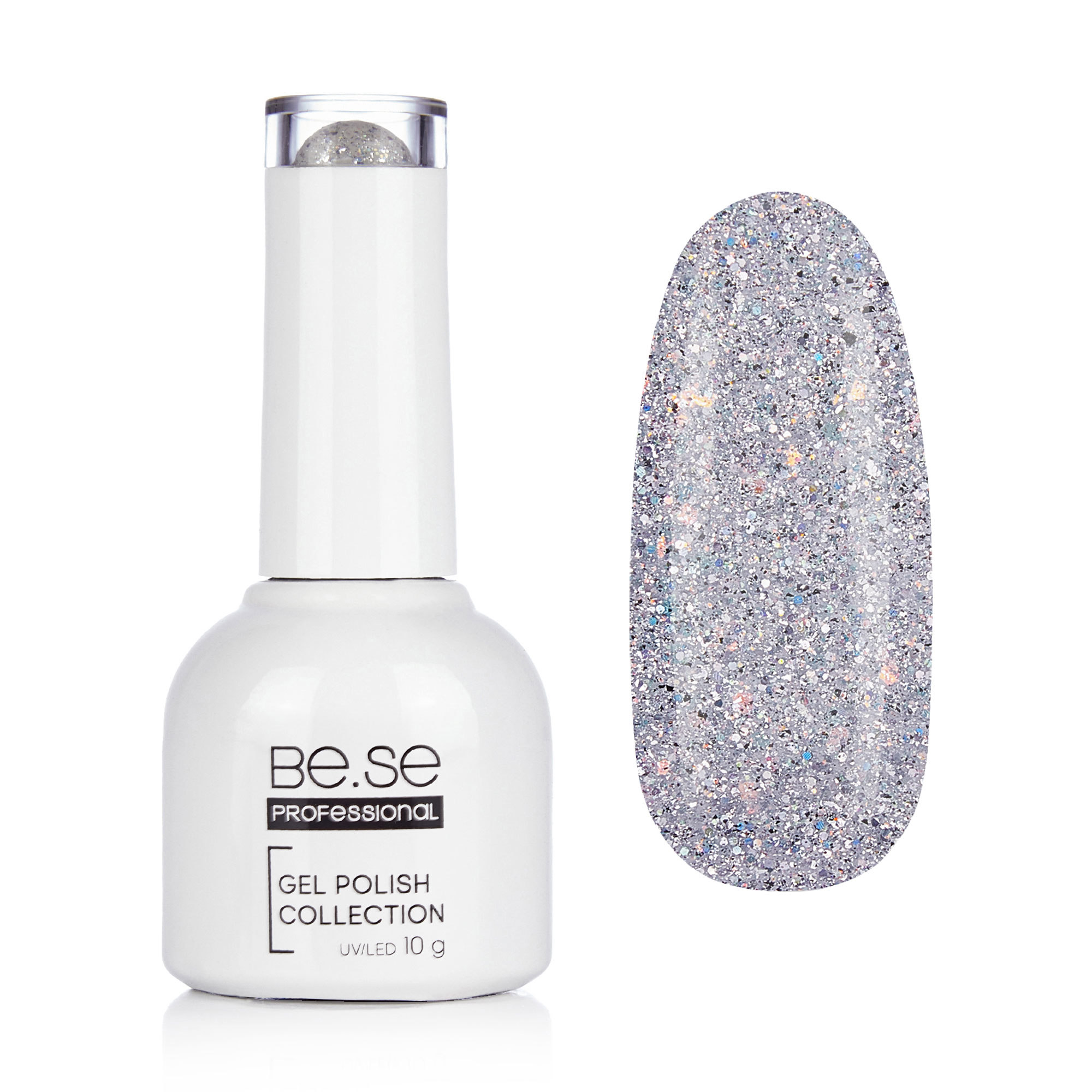 Уцінка! Гель-лак для нігтів Be.Se Professional Gel Polish Collection Glitter 30 Прозорий, з голографічними блискітками, 10 г
Уцінка! Гель-лак для нігтів Be.Se Professional Gel Polish Collection Glitter 30 Прозорий, з голографічними блискітками, 10 г