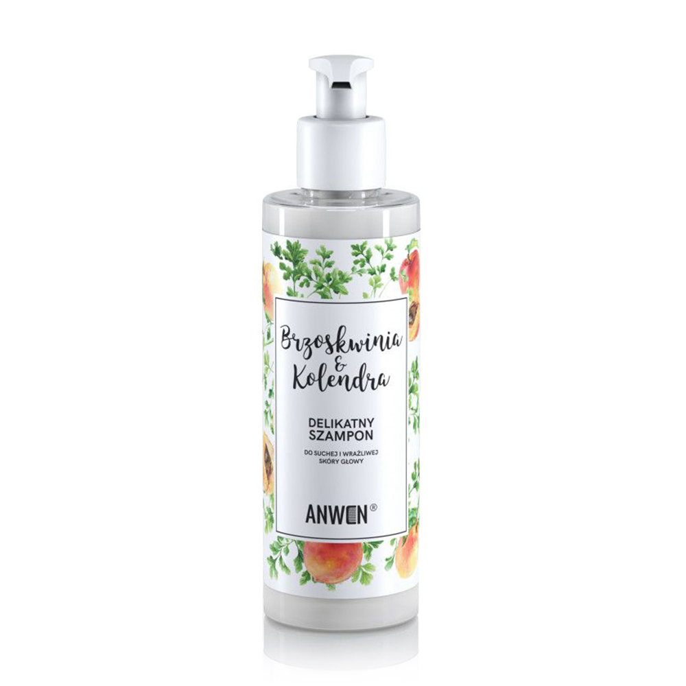 Шампунь для сухої та чутливої шкіри голови Anwen Peach and Coriander Shampoo, 200 мл
Шампунь для сухої та чутливої шкіри голови Anwen Peach and Coriander Shampoo, 200 мл