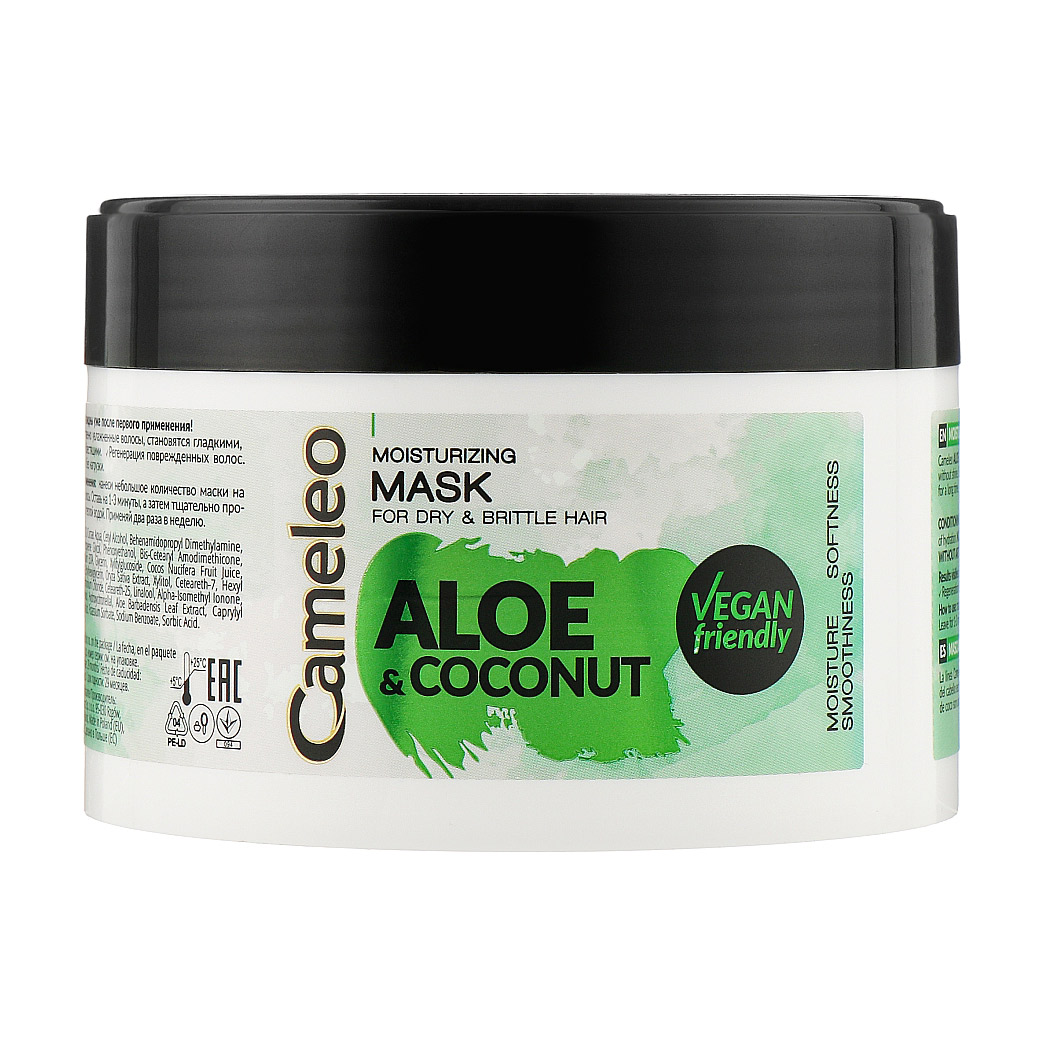Уцінка! Зволожувальна маска Delia Cosmetics Cameleo Aloe and Coconut Mask для сухого і ламкого волосся, 200 мл
Уцінка! Зволожувальна маска Delia Cosmetics Cameleo Aloe and Coconut Mask для сухого і ламкого волосся, 200 мл