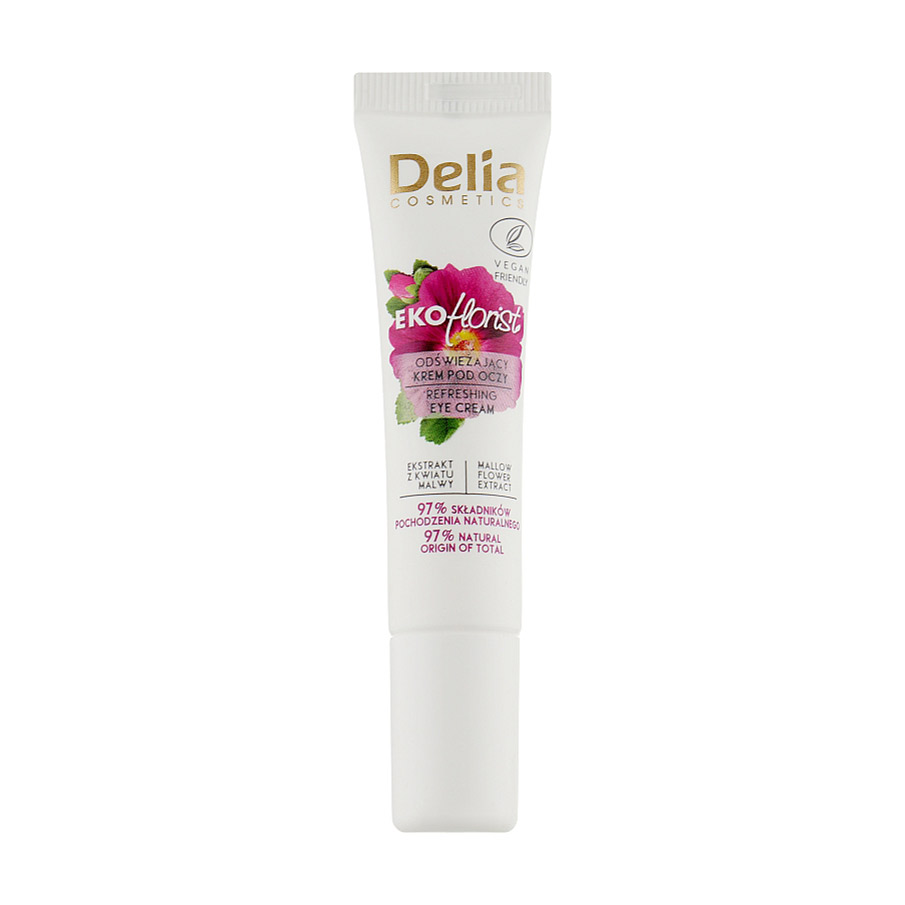 Освіжальний крем для шкіри навколо очей Delia Cosmetics Ekoflorist Refreshing Eye Cream, 15 мл
Освіжальний крем для шкіри навколо очей Delia Cosmetics Ekoflorist Refreshing Eye Cream, 15 мл