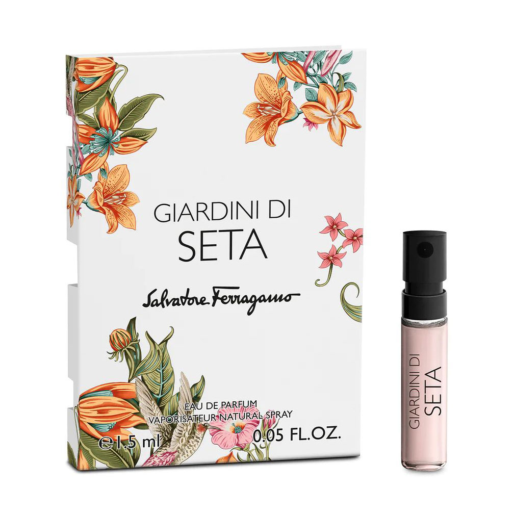Salvatore Ferragamo Giardini di Seta Парфумована вода унісекс, 1.5 мл (пробник)
Salvatore Ferragamo Giardini di Seta Парфумована вода унісекс, 1.5 мл (пробник)