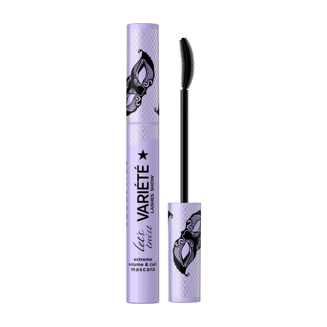 Туш для вій Eveline Cosmetics Variete Lashes Show Let's Twist Mascara Black, 10 мл
Туш для вій Eveline Cosmetics Variete Lashes Show Let's Twist Mascara Black, 10 мл