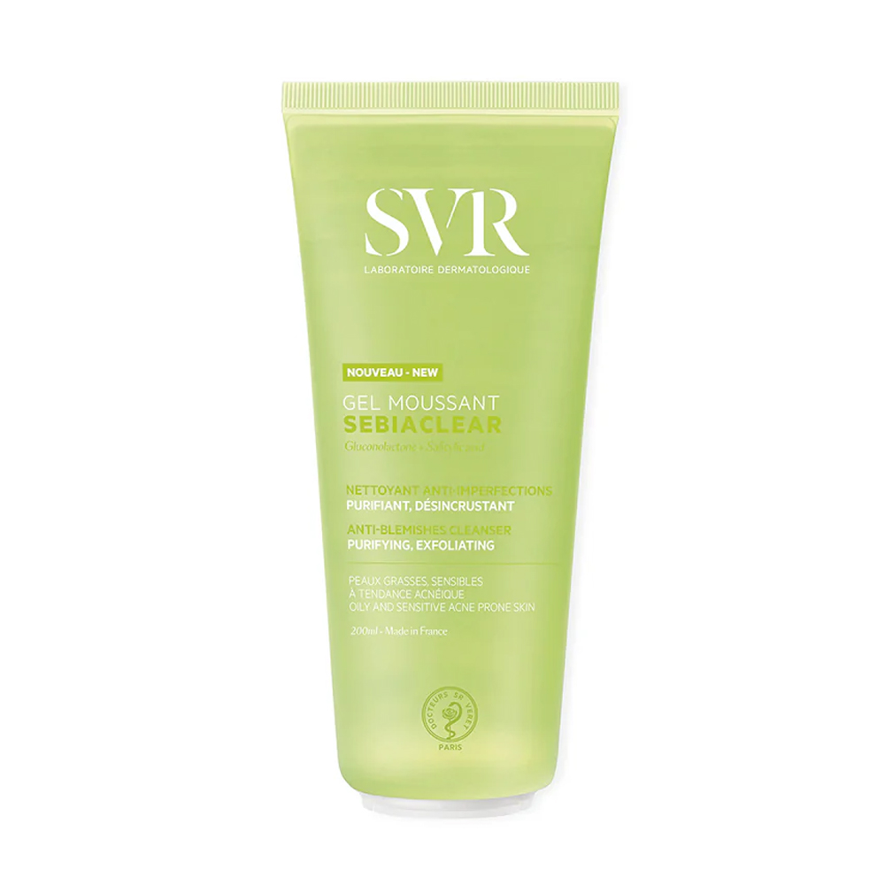 Очищувальний гель для обличчя SVR Sebiaclear Gel Moussant, 200 мл
Очищувальний гель для обличчя SVR Sebiaclear Gel Moussant, 200 мл
