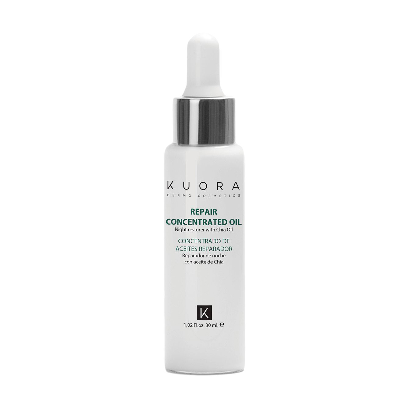 Уцінка! Нічна олія для обличчя Kuora Dermocosmetics Repair Concentrated Oil Night Restorer With Chia Oil з олією чіа, 30 мл
Уцінка! Нічна олія для обличчя Kuora Dermocosmetics Repair Concentrated Oil Night Restorer With Chia Oil з олією чіа, 30 мл