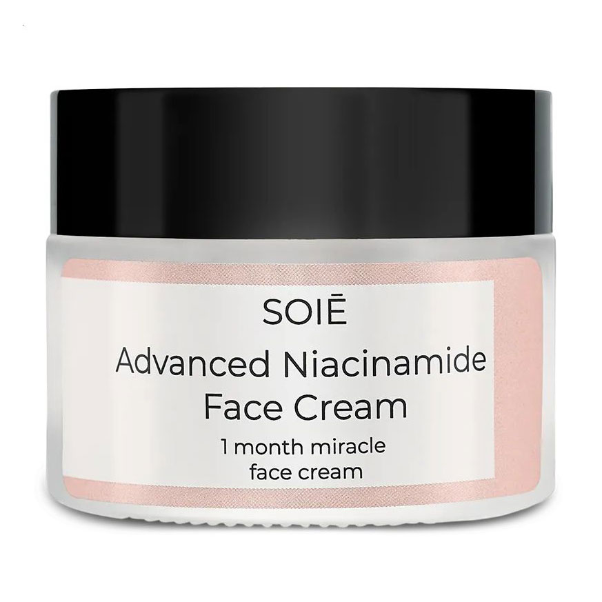 Відновлювальний крем для обличчя Soie Advanced Niacinamide Face Cream з ніацинамідом та цінними оліями, 50 мл
Відновлювальний крем для обличчя Soie Advanced Niacinamide Face Cream з ніацинамідом та цінними оліями, 50 мл