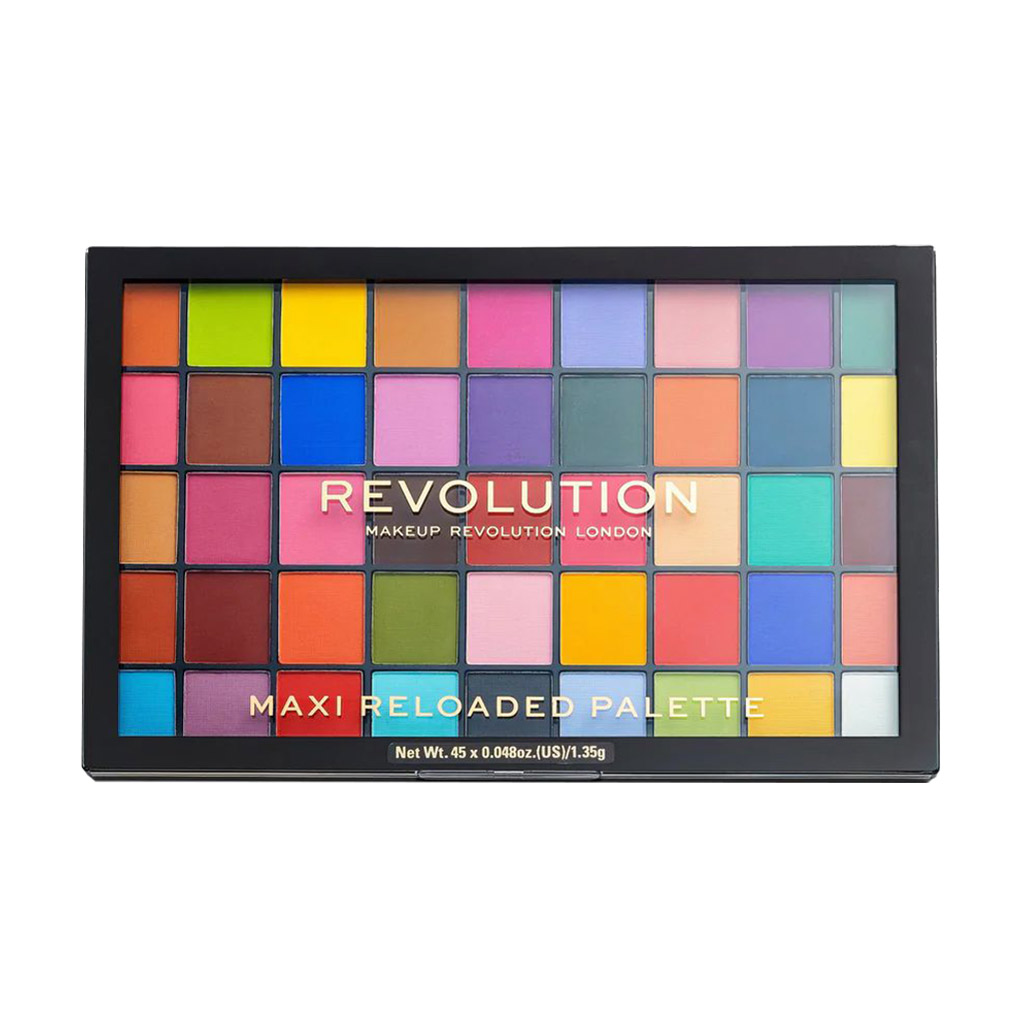 Палетка тіней для повік Makeup Revolution Maxi Reloaded Palette 45 відтінків, Monster Mattes, 60.75 г
Палетка тіней для повік Makeup Revolution Maxi Reloaded Palette 45 відтінків, Monster Mattes, 60.75 г