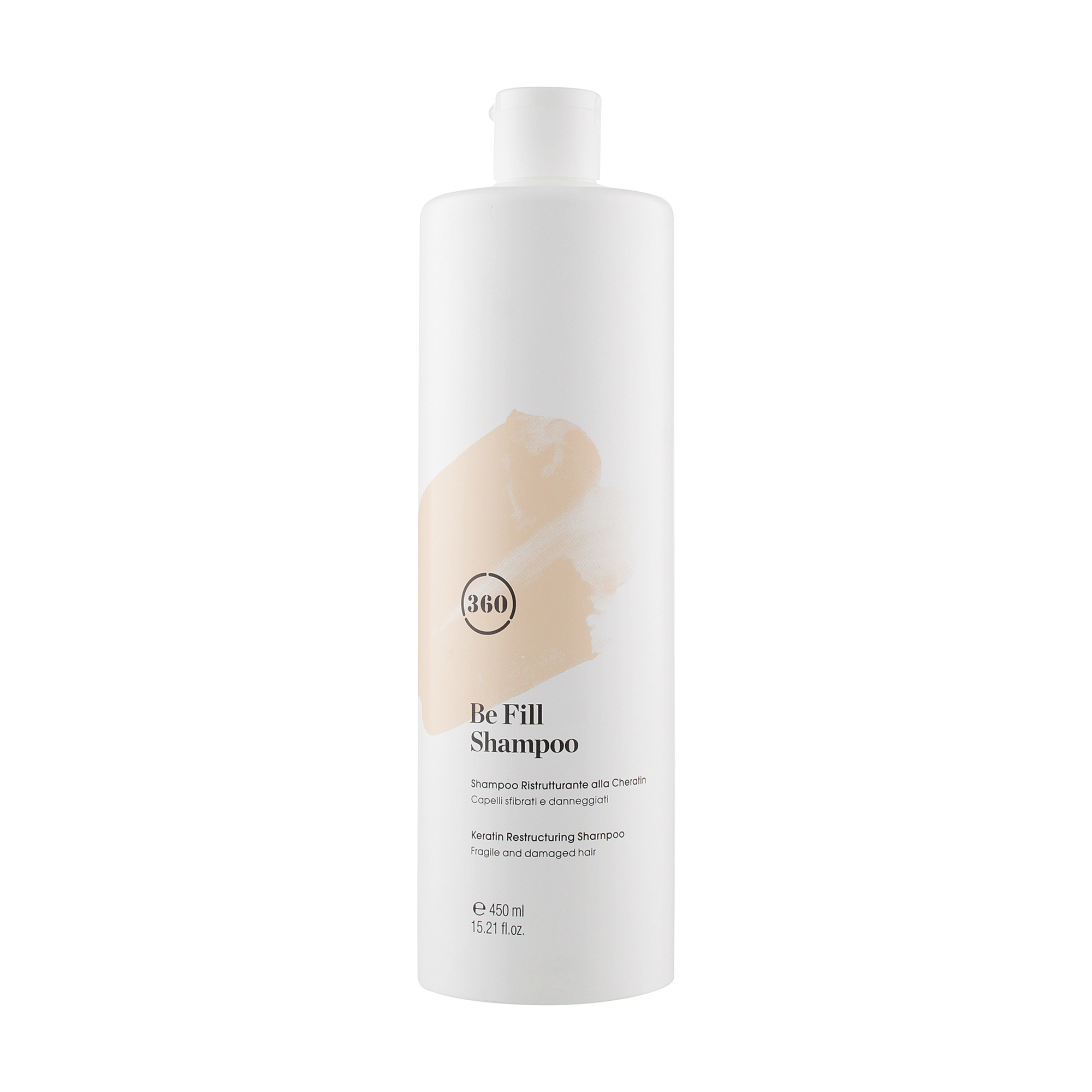 Живильний шампунь 360 Hair Professional Be Fill Shampoo для ламкого та пошкодженого волосся, з кератином, 450 мл
Живильний шампунь 360 Hair Professional Be Fill Shampoo для ламкого та пошкодженого волосся, з кератином, 450 мл