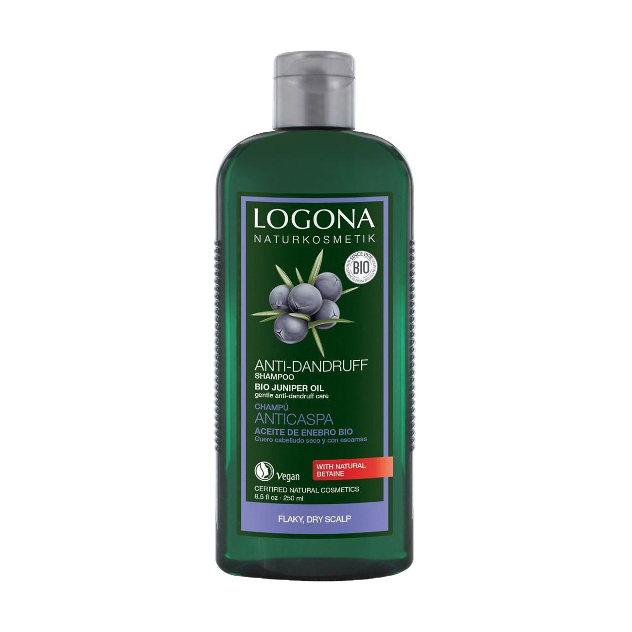 Шампунь Logona Hair Care Treatment Juniper Oil Anti-Dandruff Shampoo для сухої шкіри голови, проти лупи, 250 мл
Шампунь Logona Hair Care Treatment Juniper Oil Anti-Dandruff Shampoo для сухої шкіри голови, проти лупи, 250 мл