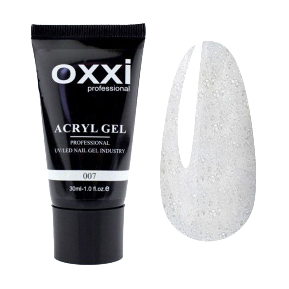 Акрил-гель для нігтів Oxxi Professional Acryl Gel 07 Прозорий із шимерами, 30 мл
Акрил-гель для нігтів Oxxi Professional Acryl Gel 07 Прозорий із шимерами, 30 мл