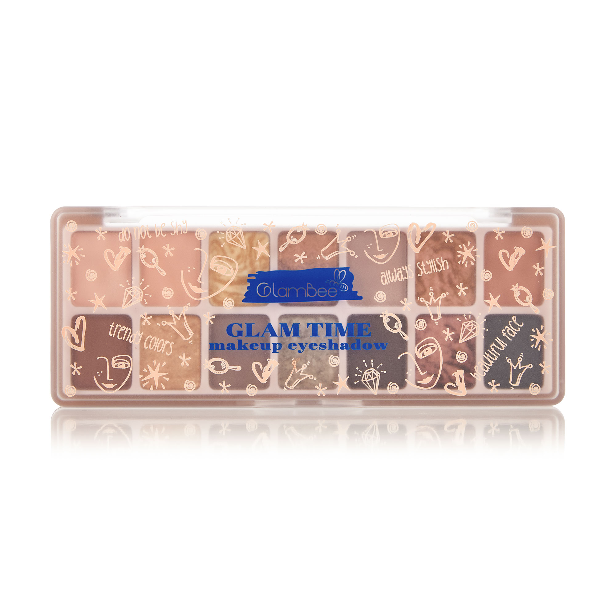 Уцінка! Палетка тіней для повік GlamBee Glam Time Makeup Eyeshadow 14 відтінків, 01, 9 г
Уцінка! Палетка тіней для повік GlamBee Glam Time Makeup Eyeshadow 14 відтінків, 01, 9 г