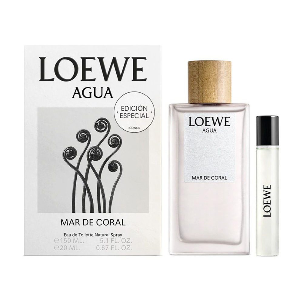 Парфумований набір унісекс Loewe Agua de Loewe Mar de Coral (туалетна вода, 150 мл + туалетна вода, 20 мл)
Парфумований набір унісекс Loewe Agua de Loewe Mar de Coral (туалетна вода, 150 мл + туалетна вода, 20 мл)