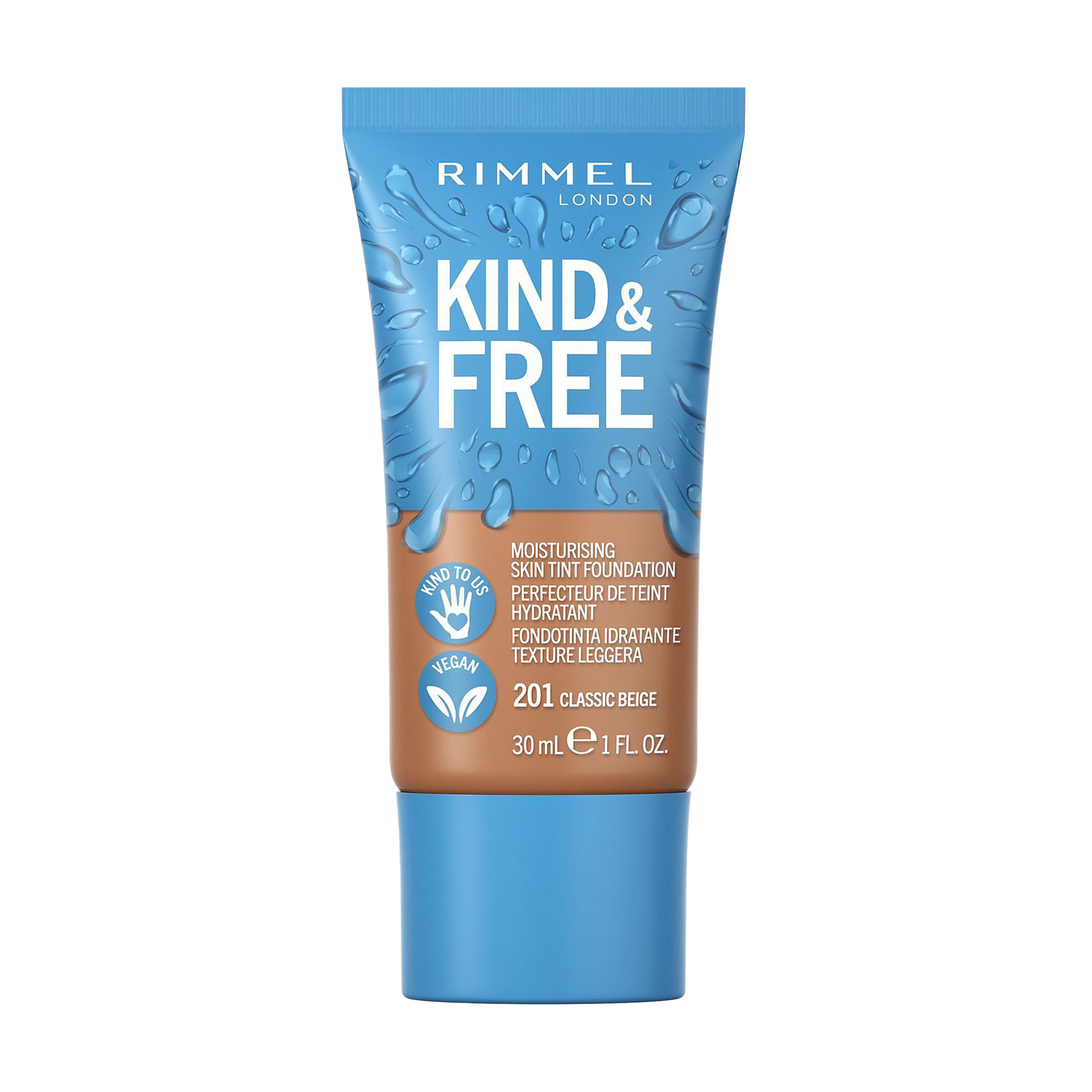 Тональна основа-тінт для обличчя Rimmel Kind & Free Moisturising Skin Tint Foundation 201 Classic Beige, 30 мл
Тональна основа-тінт для обличчя Rimmel Kind & Free Moisturising Skin Tint Foundation 201 Classic Beige, 30 мл