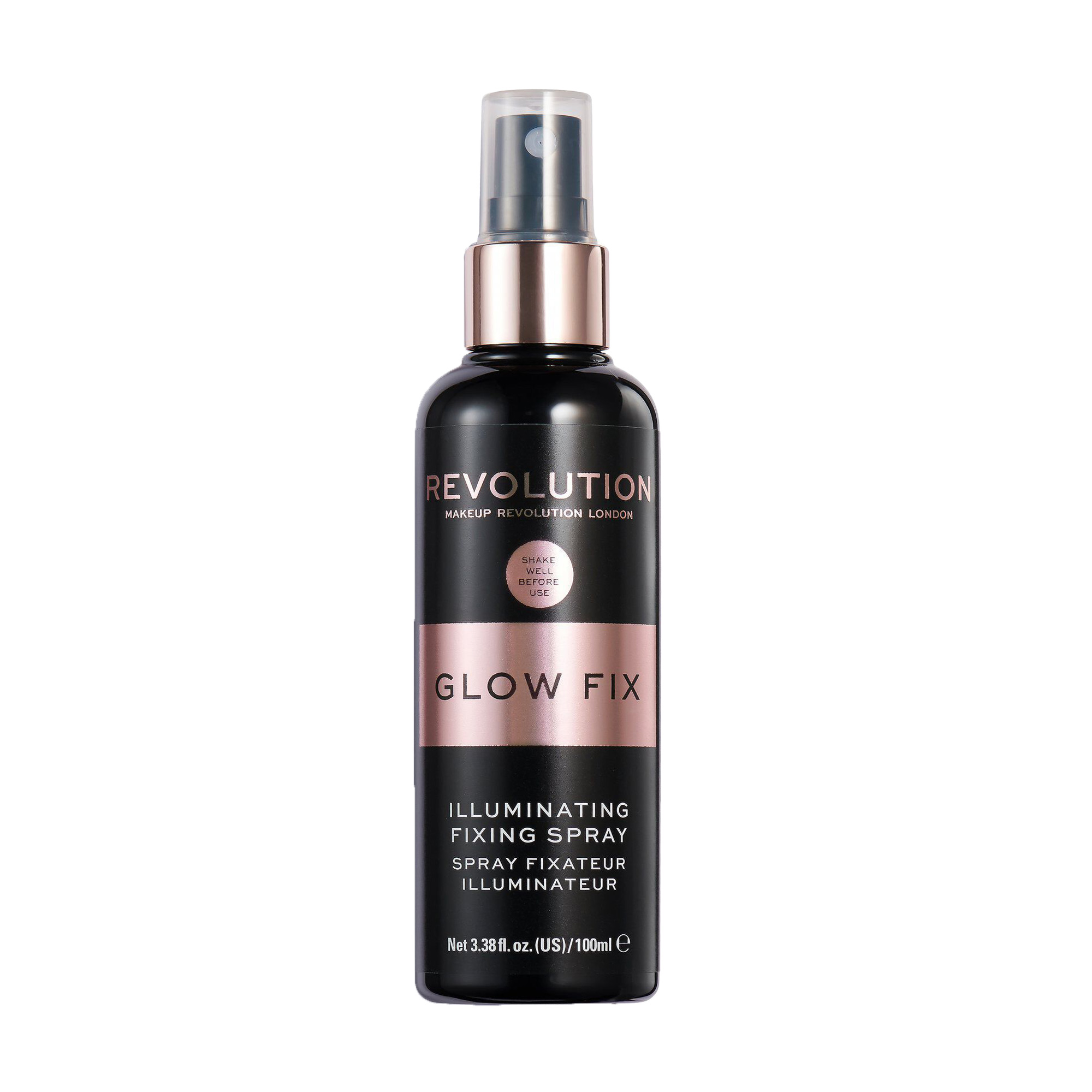 Спрей для фіксації макіяжу Makeup Revolution Glow Fix Illuminating Setting Spray з сяючим ефектом, 100 мл
Спрей для фіксації макіяжу Makeup Revolution Glow Fix Illuminating Setting Spray з сяючим ефектом, 100 мл