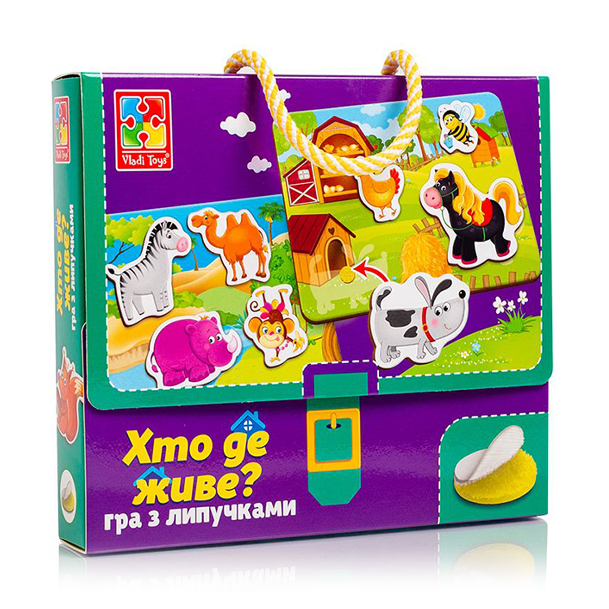 Гра з липучками Vladi Toys Хто де живе, українською мовою, від 3 років, 52 предмета (VT1302-26)
Гра з липучками Vladi Toys Хто де живе, українською мовою, від 3 років, 52 предмета (VT1302-26)