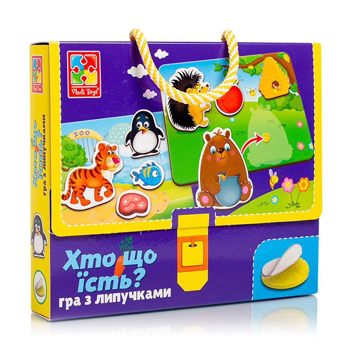 Гра з липучками Vladi Toys Хто що їсть, українською мовою, від 3 років, 52 предмета (VT1302-27)
Гра з липучками Vladi Toys Хто що їсть, українською мовою, від 3 років, 52 предмета (VT1302-27)