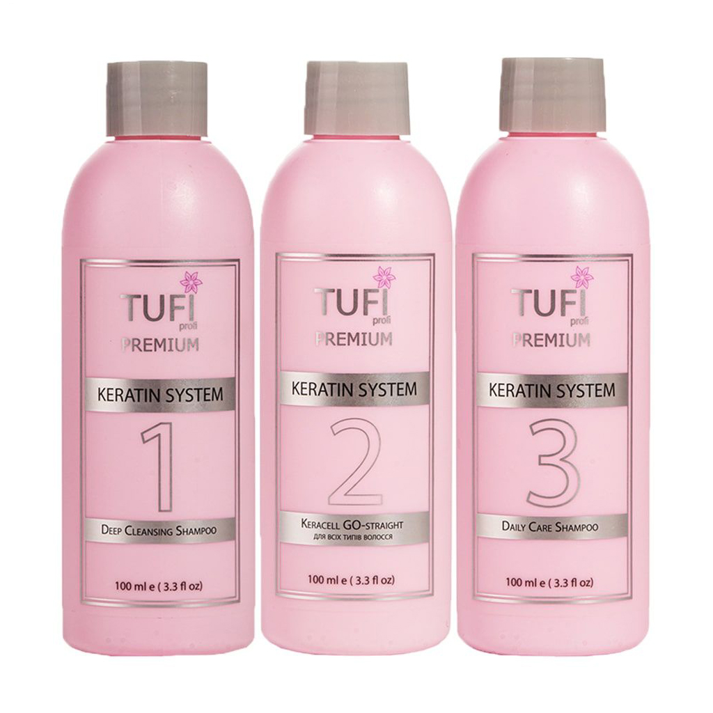 Набір кератинового випрямлення Tufi profi Premium Keracell GO-straight для всіх типів волосся (шампунь, 100 мл + кератин, 100 мл + шампунь, 100 мл)
Набір кератинового випрямлення Tufi profi Premium Keracell GO-straight для всіх типів волосся (шампунь, 100 мл + кератин, 100 мл + шампунь, 100 мл)