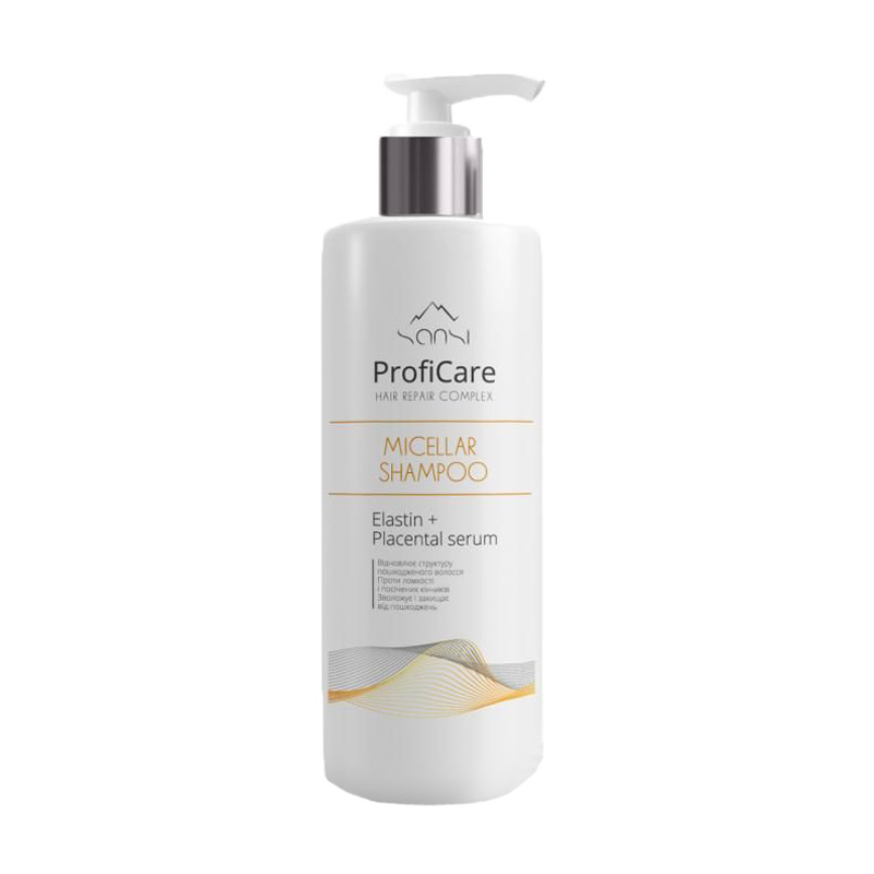 Міцелярний шампунь для волосся Sansi ProfiCare Hair Repair Complex Micellar Shampoo, 400 мл
Міцелярний шампунь для волосся Sansi ProfiCare Hair Repair Complex Micellar Shampoo, 400 мл