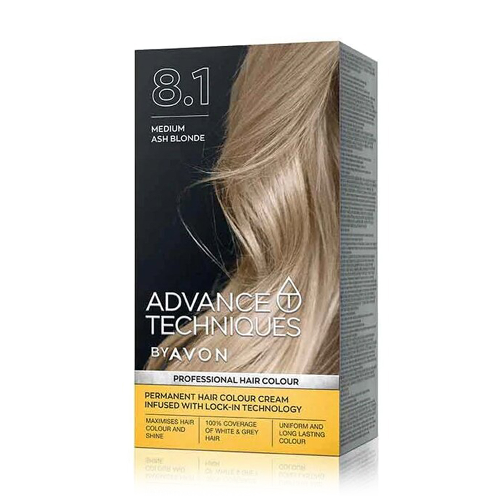 Уцінка! Стійка крем-фарба для волосся Avon Advance Techniques Салонний догляд, 8.1 Medium Ash Blonde, 138 мл
Уцінка! Стійка крем-фарба для волосся Avon Advance Techniques Салонний догляд, 8.1 Medium Ash Blonde, 138 мл