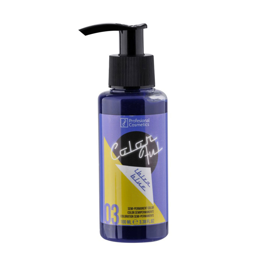 Уцінка! Барвник прямої дії Profesional Cosmetics Color Ful 03 Ibiza blue, 100 мл
Уцінка! Барвник прямої дії Profesional Cosmetics Color Ful 03 Ibiza blue, 100 мл